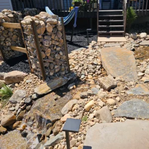 landscaping rapid city waterfall paver pathway