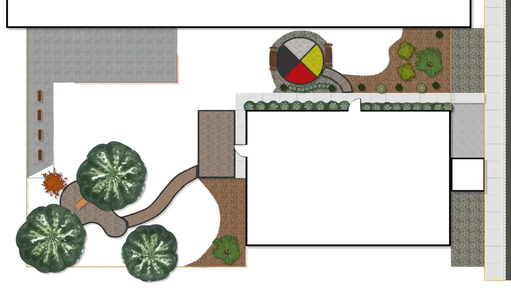 outdoor living space landscapign design